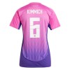 Virallinen pelipaita Saksa Kimmich 6 Vieras Euro 2024 Lyhythihainen - Naisten